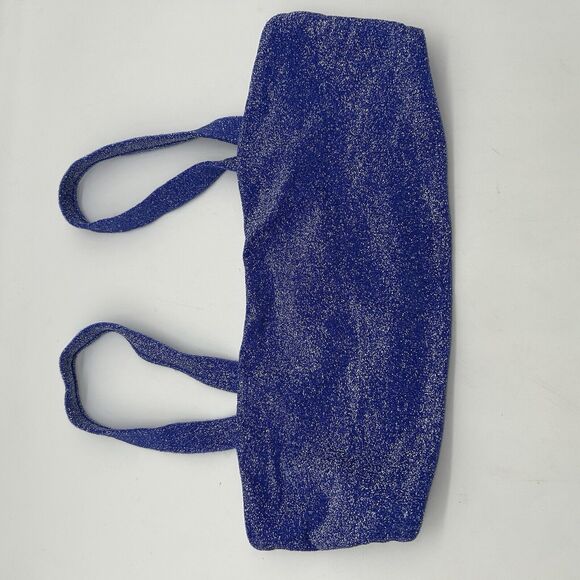 Mikoh Kano Muliki Metallic Blue Bikini Swimsuit Top SMALL High Wasit Bottoms XS - Picture 6 of 8